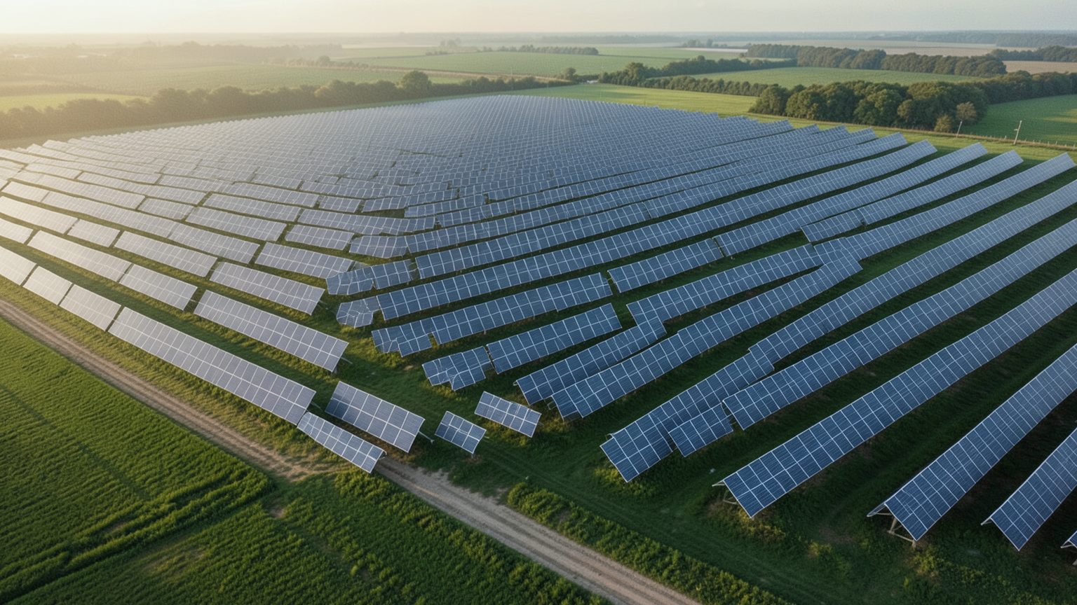 Solar photovoltaic farm